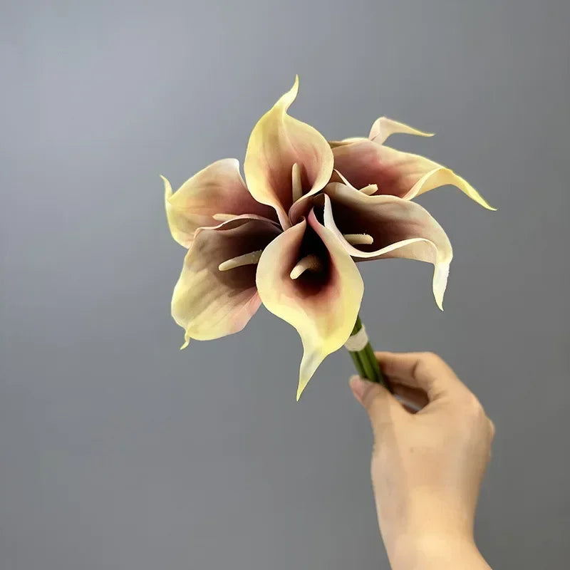 lot de 2 bouquets de lys calla artificiels pour décoration de mariage
