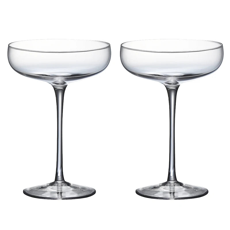 Lot de 2 verres coupe cristal 185 ml