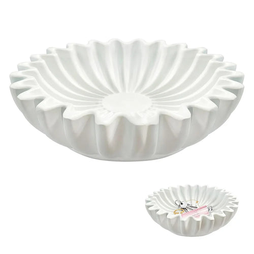 Bol decoratif osier cannele volant pour salon