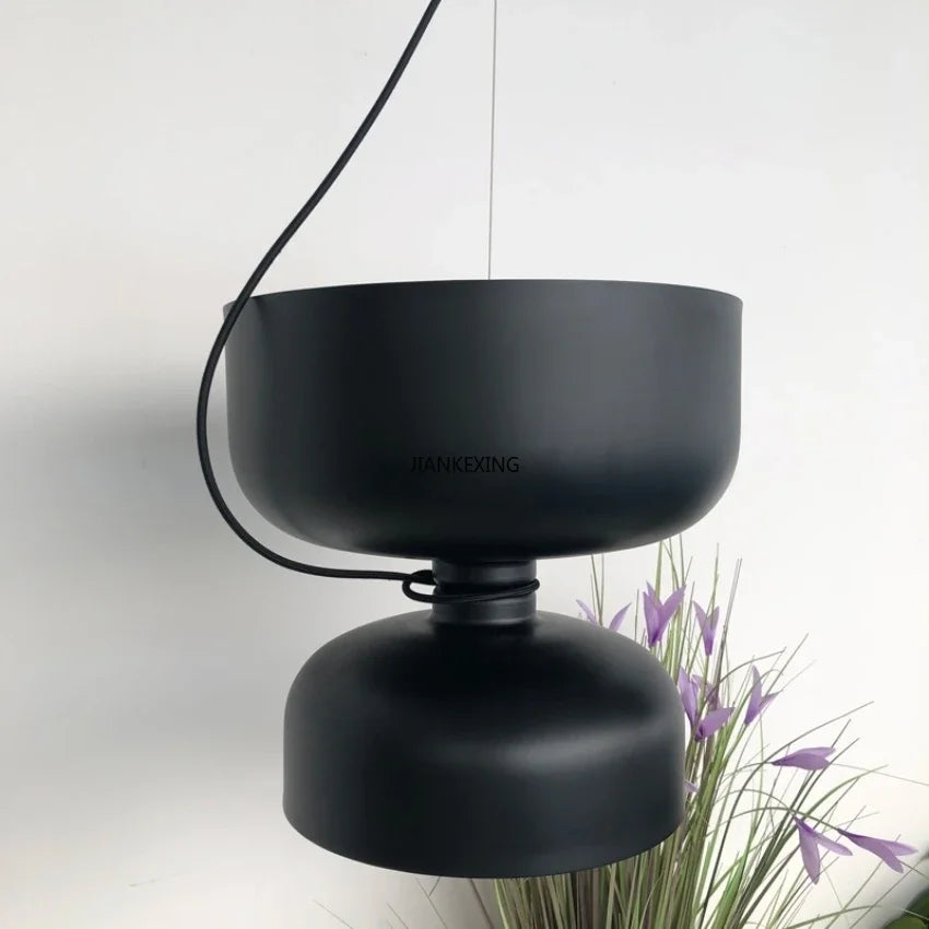 lustre d'art créatif danois en fer forgé idéal pour restaurant - vue 7 sur 24