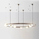 Lustre suspendu en anneau créatif au design nordique moderne