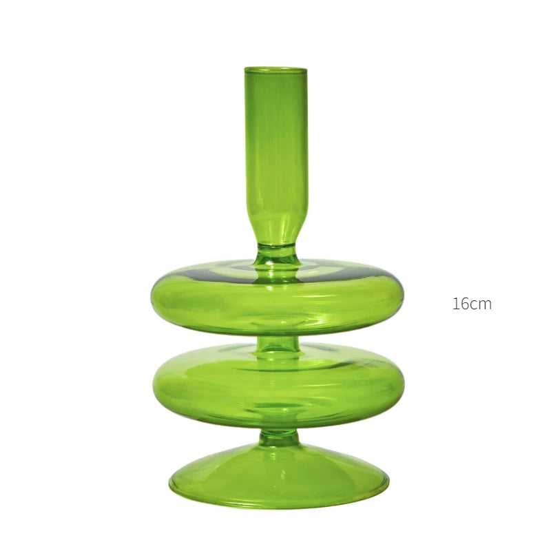 bougeoirs nordiques en verre pour mariage et cadeaux décoratifs - vue 12 sur 16
