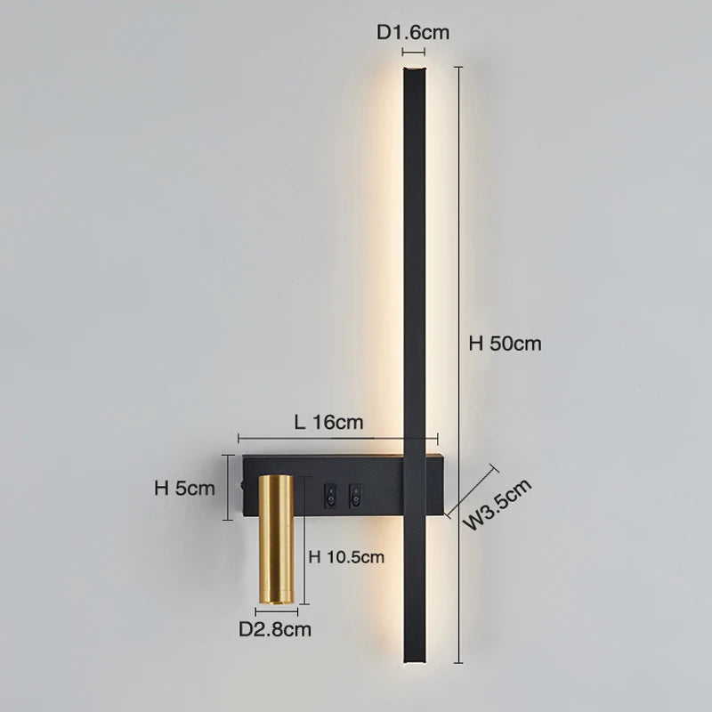 Applique murale Led nordique - vue 7 sur 10
