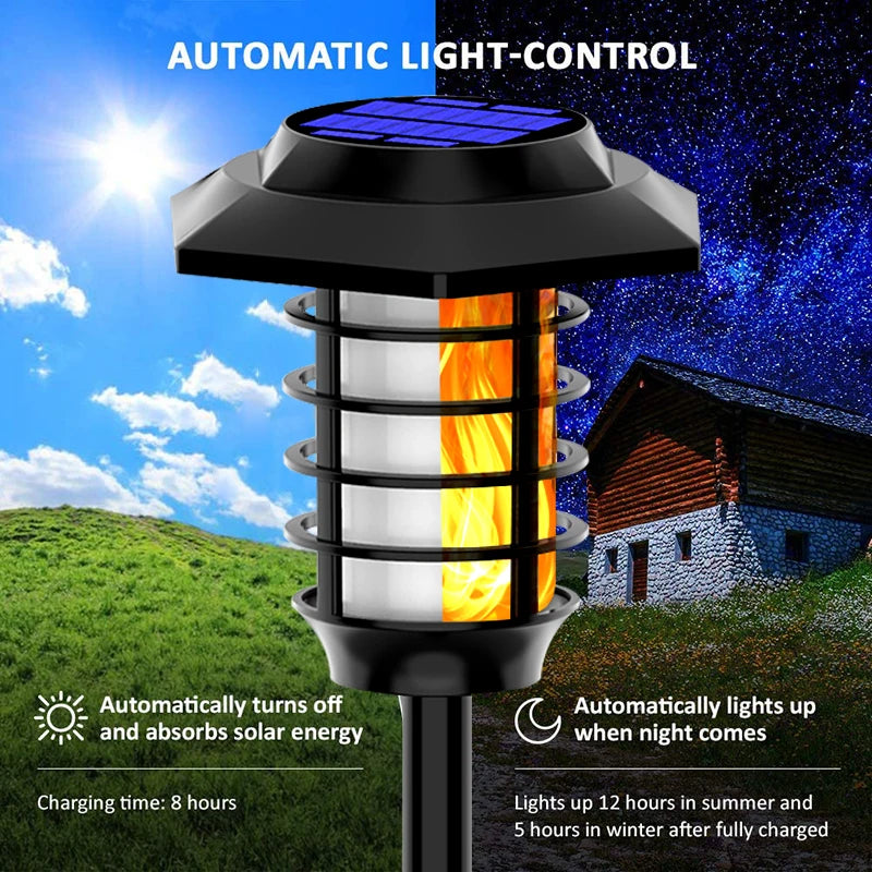 lampe solaire à led pour décoration extérieure de jardin - vue 11 sur 12