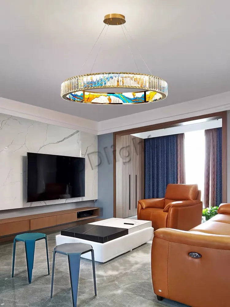 luminaire art déco led dimmable doré - vue 4 sur 26