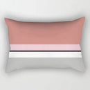 housse de coussin géométrique nordique jaune et rouge 30 x 50 cm