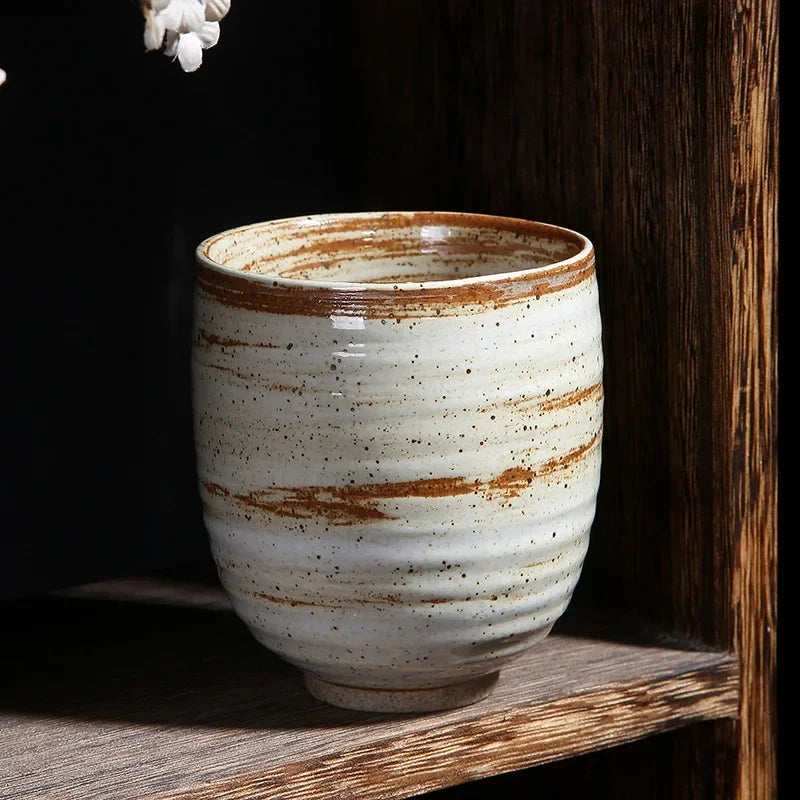 Tasse japonaise céramique artisanale style rétro unique
