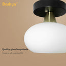 Lampe plafonnier créatif rond verre