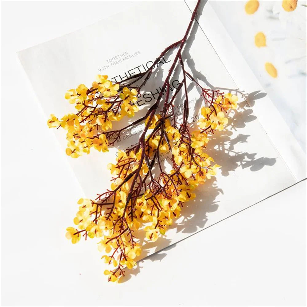 fleurs artificielles cerisier gypsophile décoration mariage vase DIY - vue 14 sur 14
