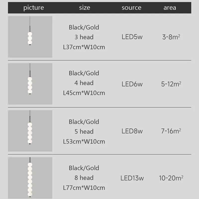 Suspension en verre nordique LED cuivre vent gourde 3-8 tête chevet suspendu décor lampe pour étude chambre salon éclairage - vue 7 sur 14