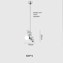 suspension à led artistique à intensité variable pour éclairage intérieur