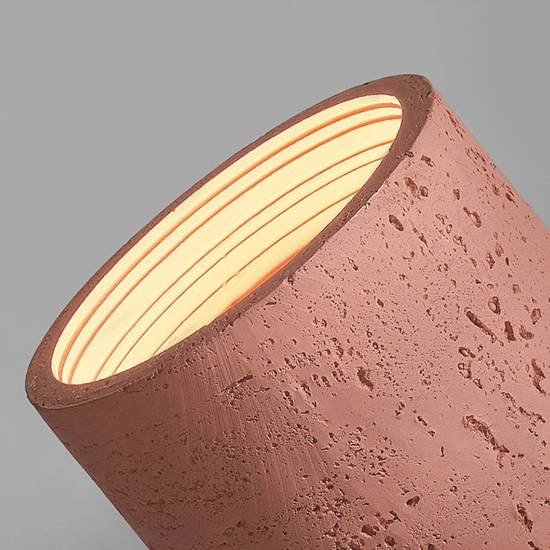 Wabi Sabi – spot lumineux Led en ciment rouge - vue 7 sur 16