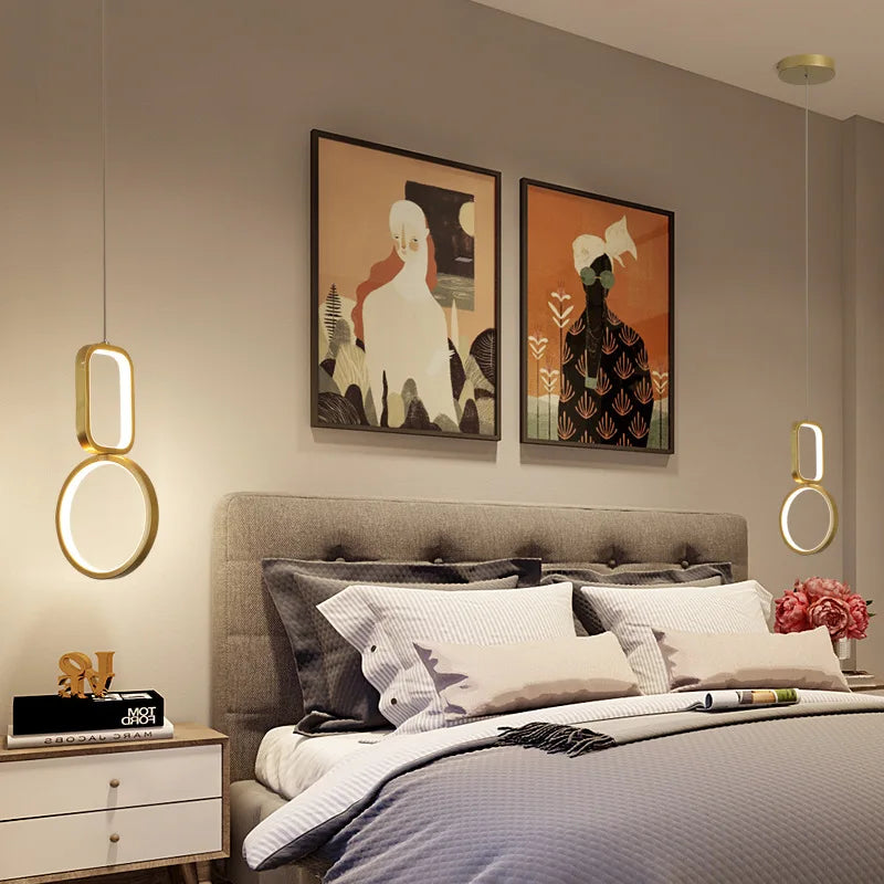 suspension led moderne pour un éclairage décoratif intérieur