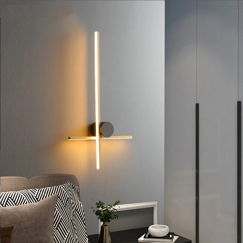 applique murale led moderne en laiton montage en surface - vue 5 sur 14