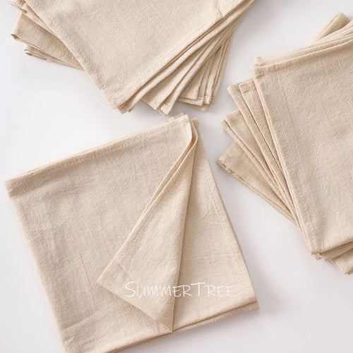 Serviette de table coton lavé style vintage durable