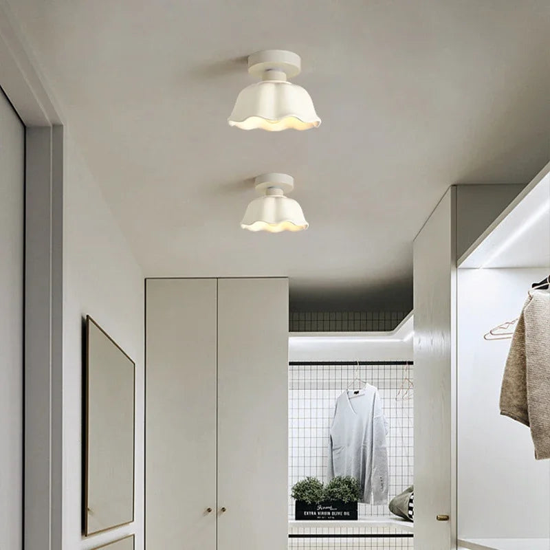 plafonnier fleur nordique led décoration - vue 5 sur 15