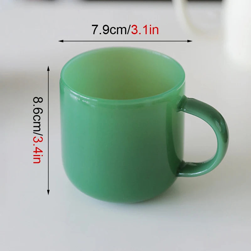 Tasse retro en verre style saphir borosilicate - vue 5 sur 7