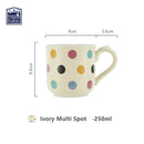 Theiere ceramique style ferme britannique motif pois service