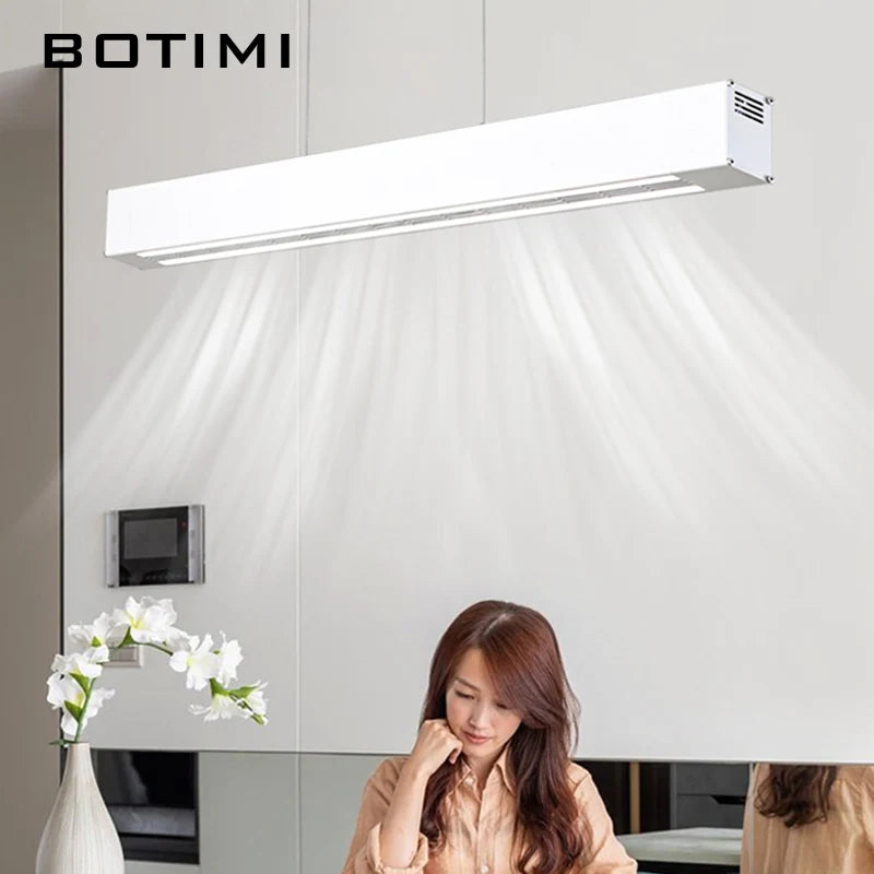 botimi moderne ventilateur led 220v télécommande longue - vue 6 sur 6