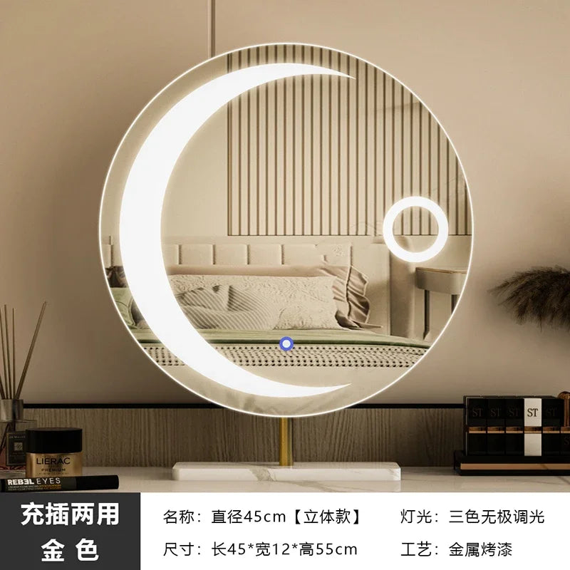 miroir led étoile moderne pour filles et cosmétiques luxe - vue 10 sur 14