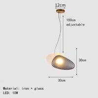 Suspension LED en verre