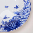 Assiettes porcelaine Jingdezhen motifs floraux style chinois