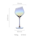 Verres champagne biseautés style nordique design créatif