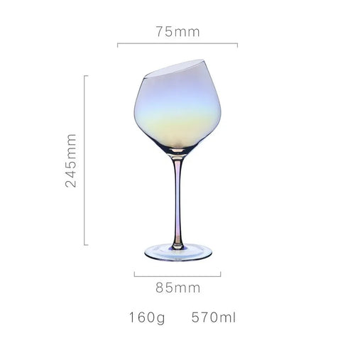 Verres champagne biseautés style nordique design créatif