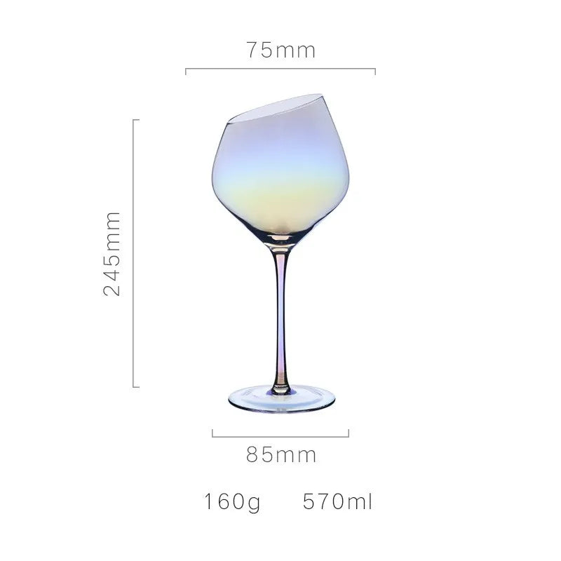 Verres champagne biseautés style nordique design créatif