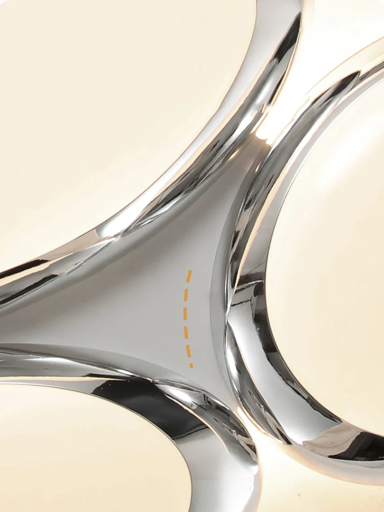 plafonnier led intelligent design moderne en forme de galets - vue 7 sur 9