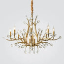 lustre vintage en cristal pour éclairage intérieur élégant