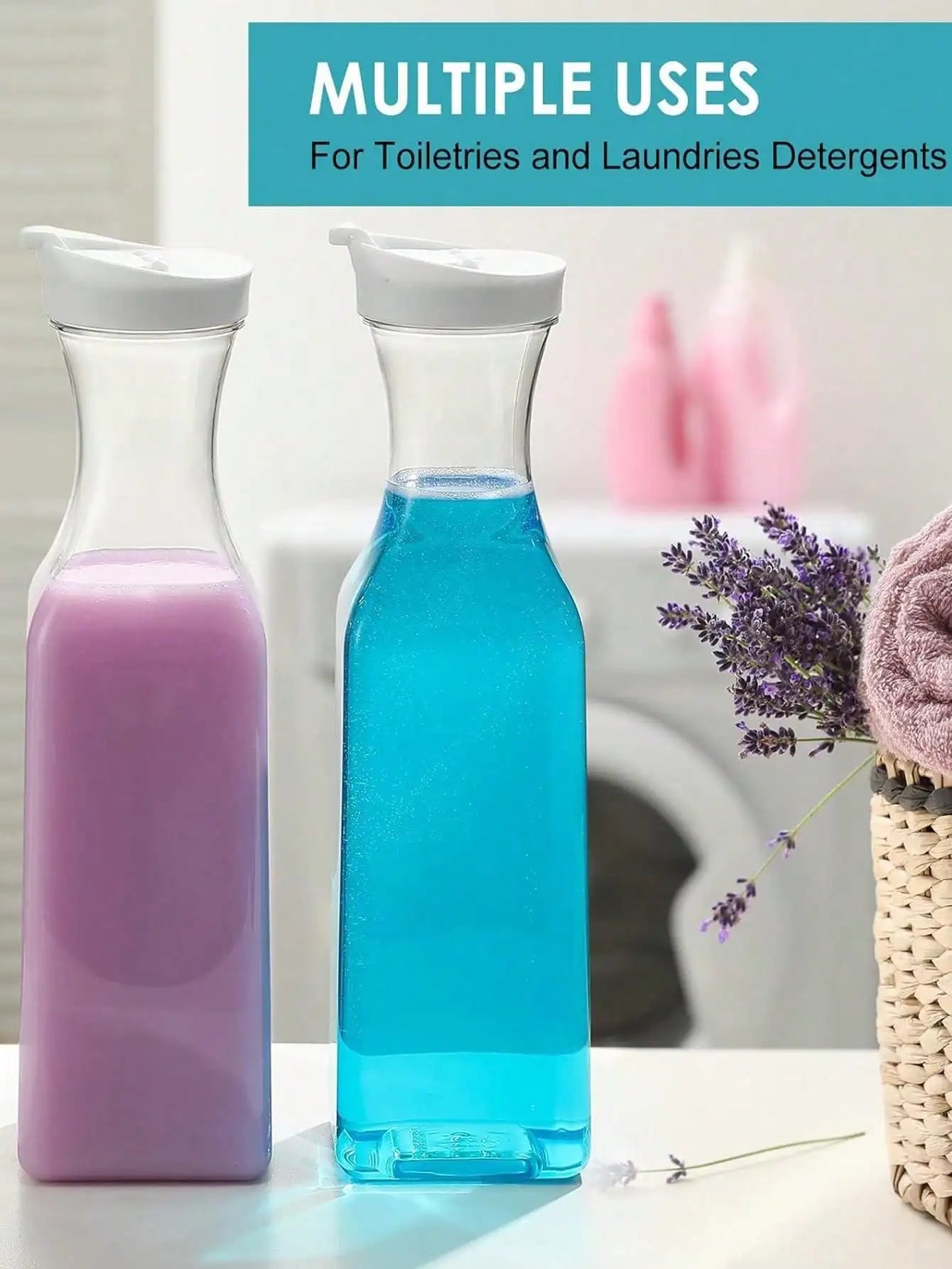 Carafe elegante 15l plastique couvercle clapet anti fuite - vue 5 sur 6