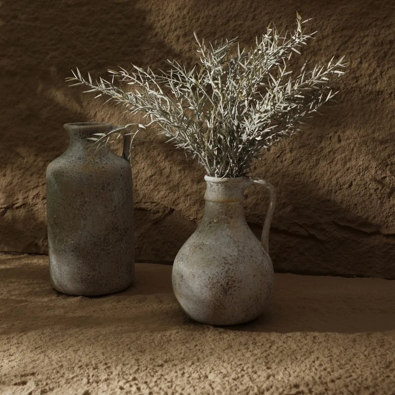vase en céramique vintage fait main pour décoration intérieure