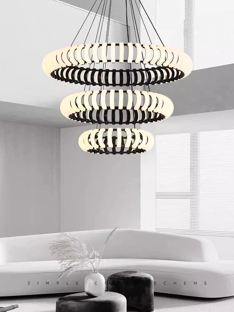lampe pendante design moderne led ronde nordique pour décor atmosphérique - vue 4 sur 9