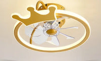 ventilateur de plafond intelligent avec lumières et télécommande