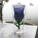 Verre café double paroi nœud intérieur style élégant