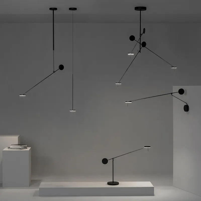 lustre led design nordique pour tables basses de restaurant - vue 6 sur 14