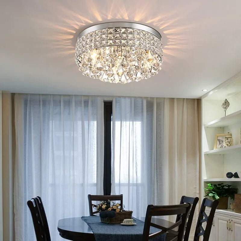 plafonnier en cristal design nordique moderne pour intérieur élégant - vue 4 sur 8