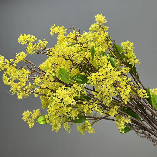lot de 2 fleurs artificielles en saule des neiges décoratives