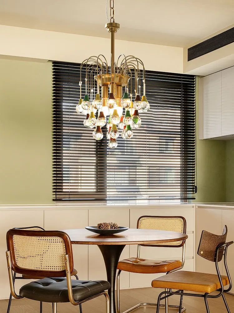 plafonnier tendance angel's tear en cristal lumineux élégant pour intérieur - vue 7 sur 10
