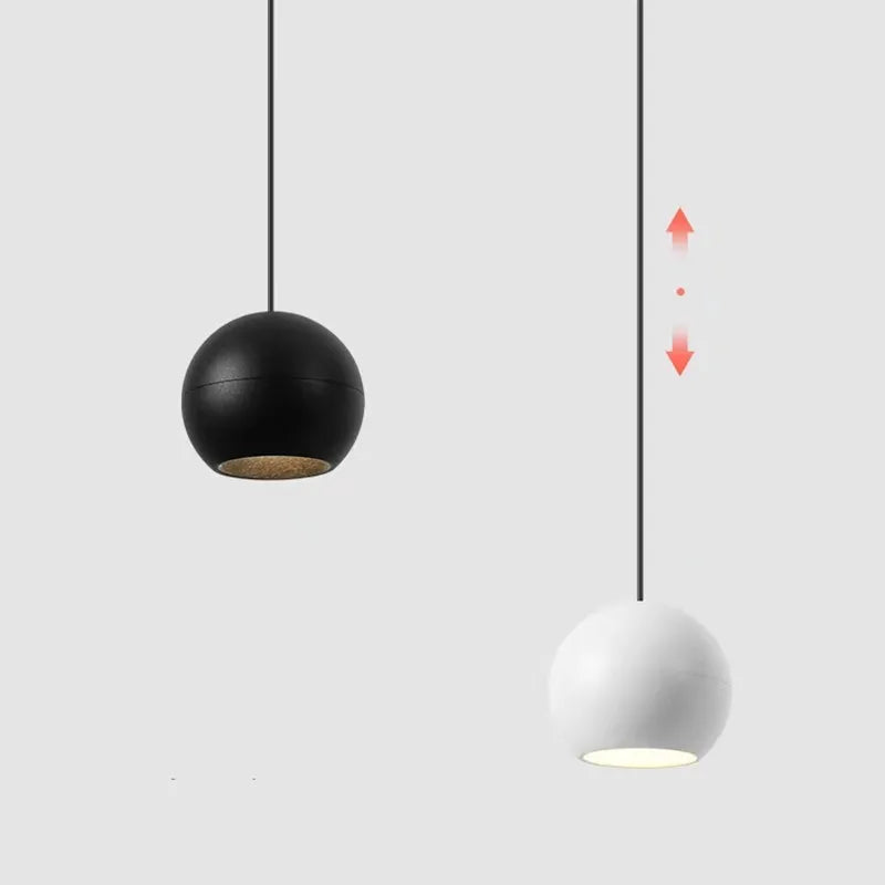 Suspension boule à LED - vue 2 sur 8