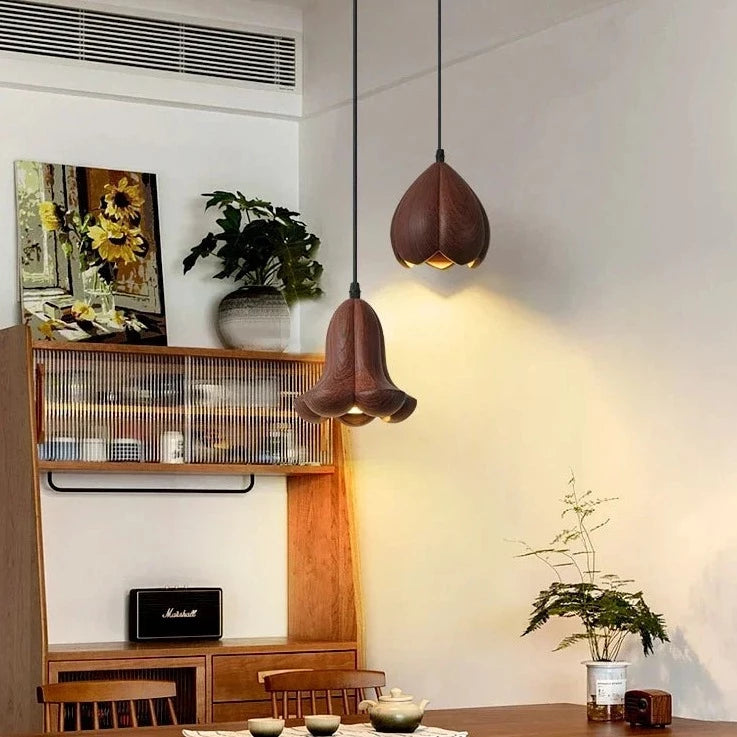 Lampe de chevet en forme de bourgeon de fleur - vue 7 sur 9