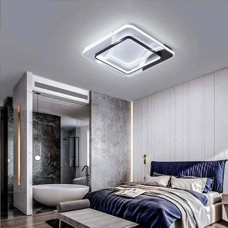 Plafonnier led design moderne intérieur - vue 4 sur 12