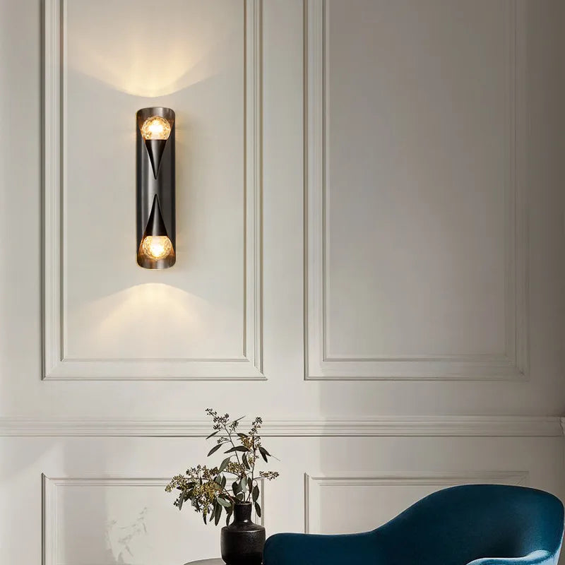 Applique murale led moderne de haute qualité en cuivre