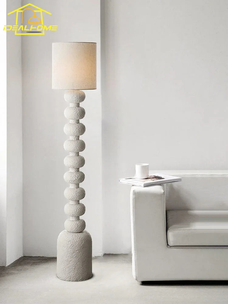 Lampadaire minimaliste wabi-sabi LED E27 - vue 5 sur 6