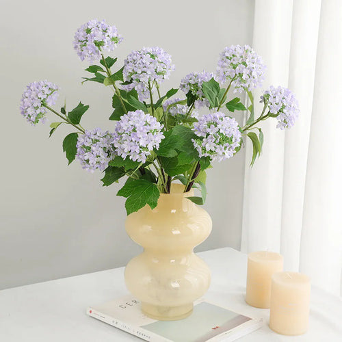 bouquet d'hortensias artificiels en soie pour décoration de mariage