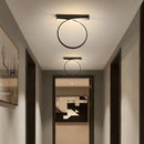plafonnier moderne décor lumière ronde entrée