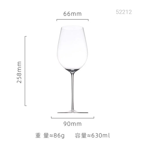 verre a vin cristal extra fin bord bombe
