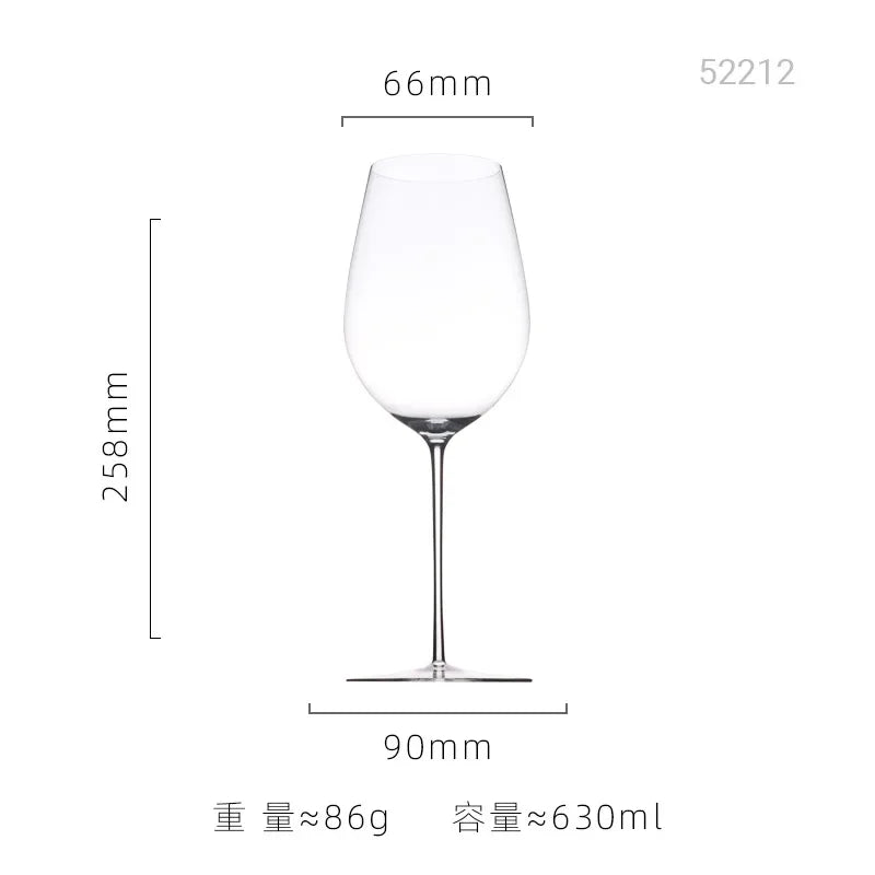 verre a vin cristal extra fin bord bombe