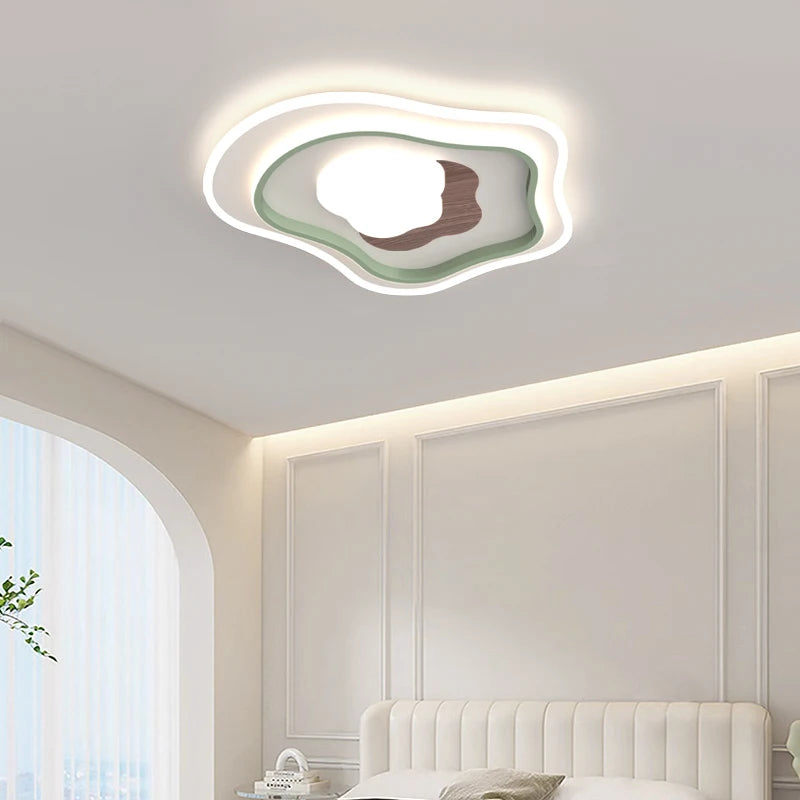 lustre nordique en bois pour éclairage intérieur décoratif - vue 6 sur 14